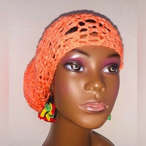 Crochet Mesh Head Wraps Or Scarf For Women  Headwraps    Headwear Mango color